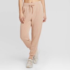 Joy Lab super soft cream pocketed high waist joggers NWT